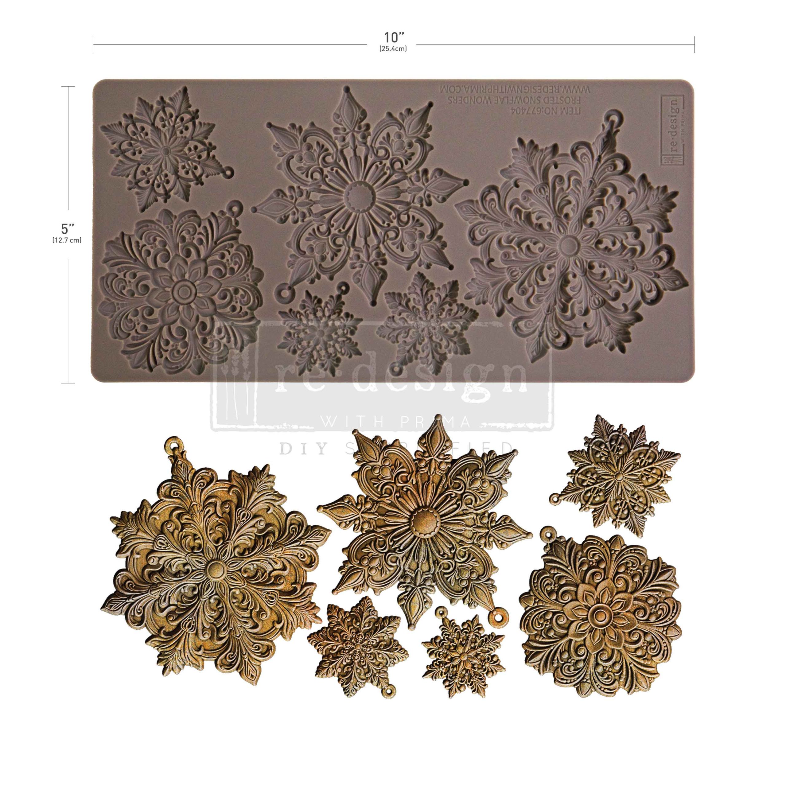 Re design - Decor Moulds - Frosted Snowflake Wonders