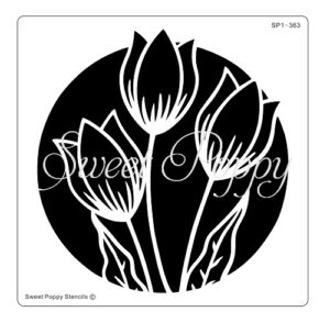 Sweet Poppy Stencil: Tulip Circle Sweet Poppy Stencil: Tulip Circle