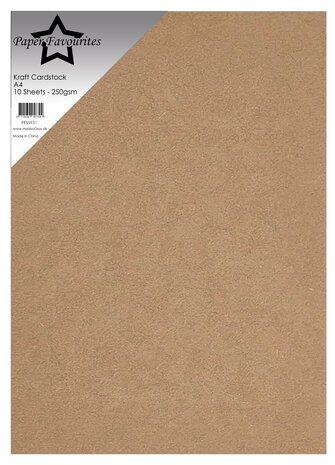  Paper Favourites - Kraft Cardstock A4 250g (10pcs)