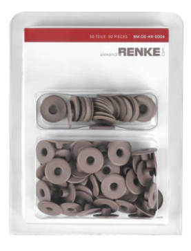 Alexandra Renke - Ösen mit Unterlegscheibe '13mm / 5mm' Warmes Grau dunkel