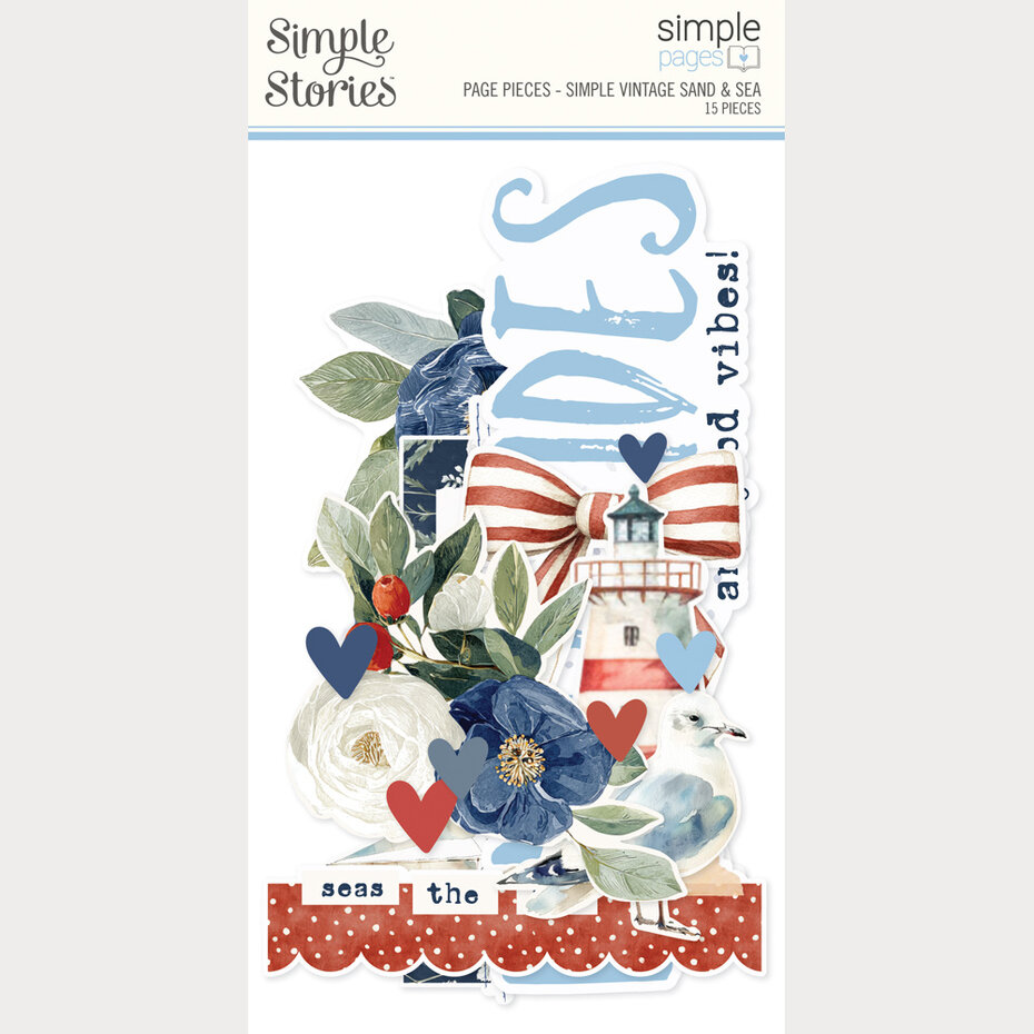 Simple Stories - Simple Vintage Sand & Sea Simple Pages Pieces