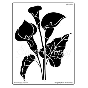 Sweet Poppy Stencil: Peace Lily