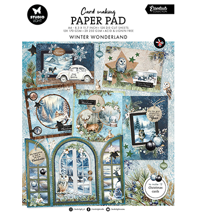 StudioLight -  Card Making Pad Winter wonderland Essentials nr.20