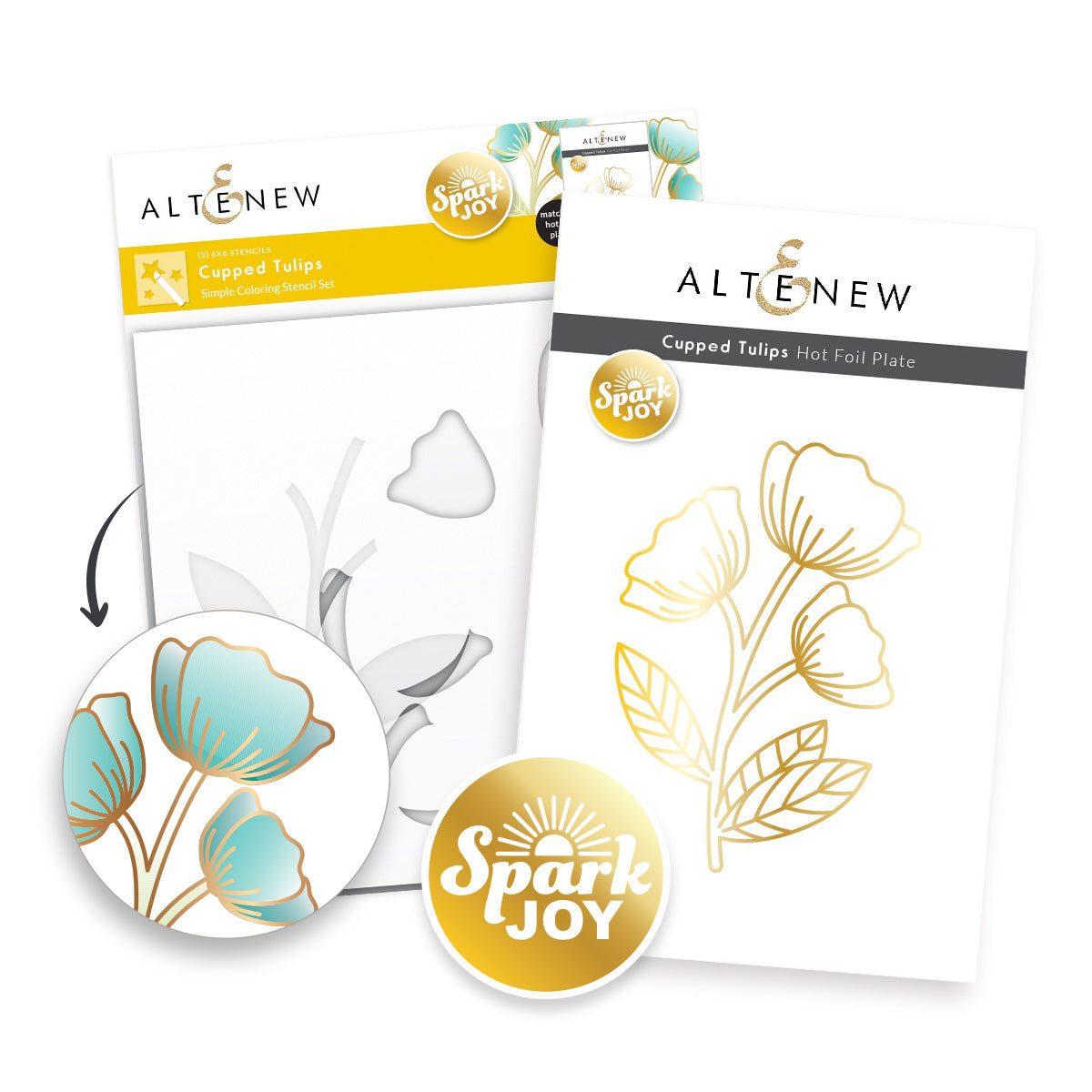 Altenew -  Spark Joy: Cupped Tulips