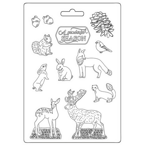 stamperia-soft-mould-a4-wonderful-season-k3pta4550 stamperia-soft-mould-a4-wonderful-season-k3pta4550