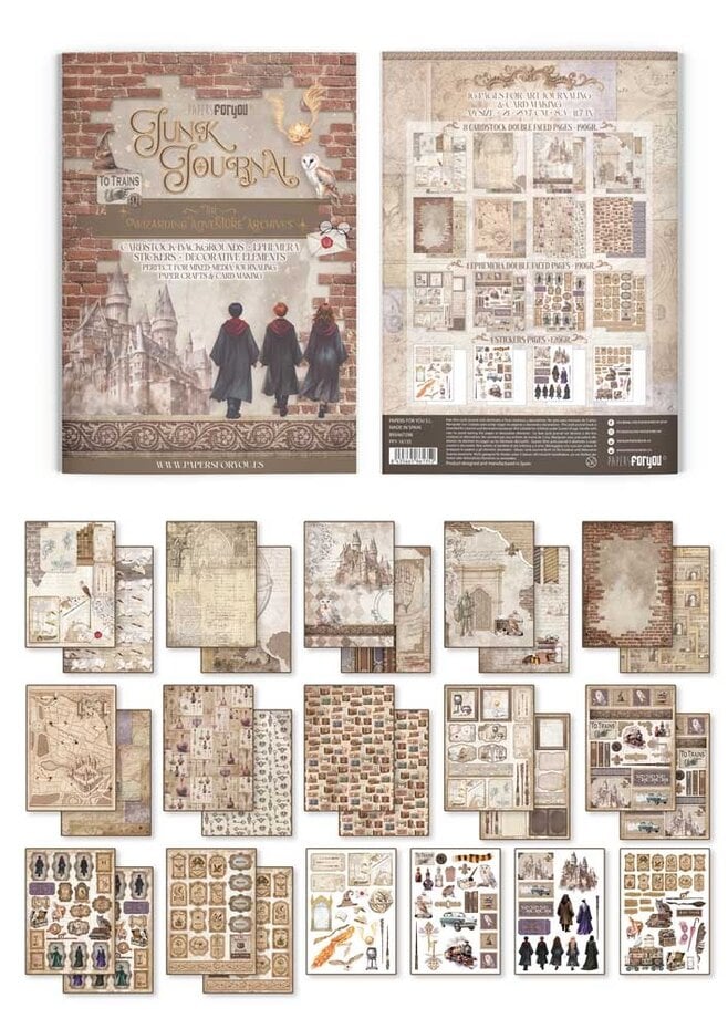 Papers For You - Wizarding Adventure Archives A4 Junk Journal