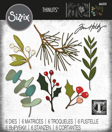 Sizzix Thinlits Die Set - Thinlits Die by Tim Holtz Festive Gatherings (6pcs)