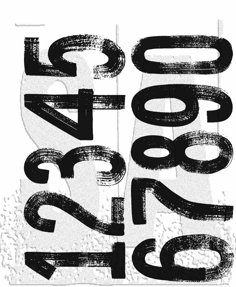 Tim Holtz - Paint By Number Tim Holtz Cling Stamps Tim Holtz - Paint By Number Tim Holtz Cling Stamps