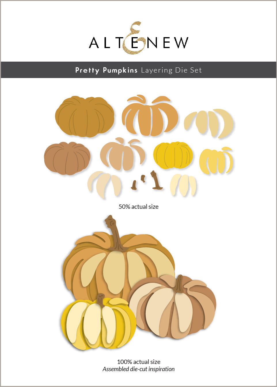 Altenew - Pretty Pumpkins Layering Die Set Altenew - Pretty Pumpkins Layering Die Set