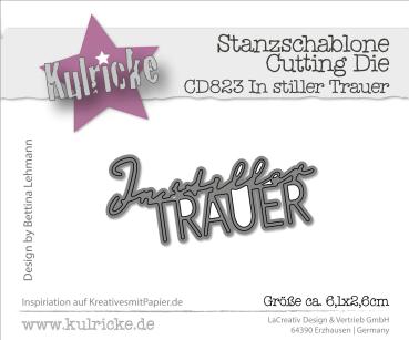 Kulricke Stanzschablone "In Stiller Trauer" Craft Die Kulricke Stanzschablone "In Stiller Trauer" Craft Die