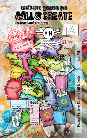 AALL & Create Ephemera Die-cuts Let's Go! (53pcs)