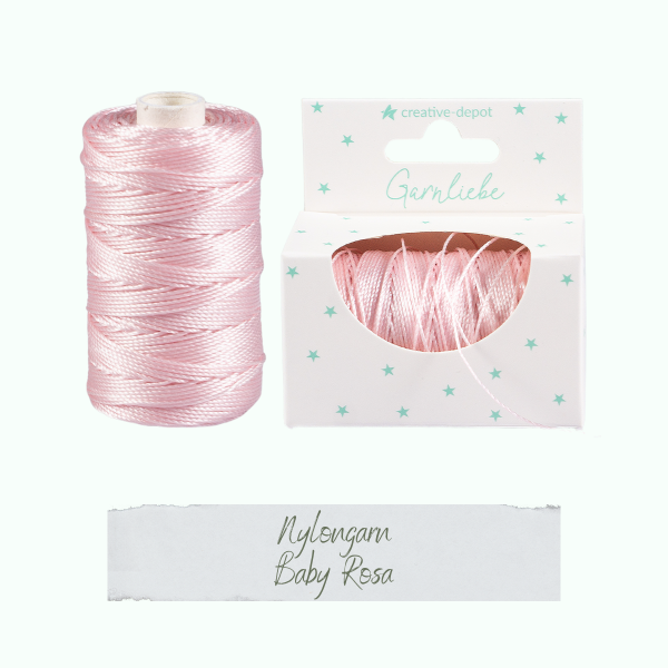 Creative Depot -   Nylongarn - Baby Rosa - Garnliebe  Creative Depot -   Nylongarn - Baby Rosa - Garnliebe