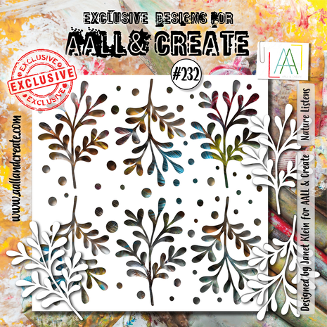 AALL & Create - Stencil 6x6 Inch Nature Listens AALL & Create - Stencil 6x6 Inch Nature Listens