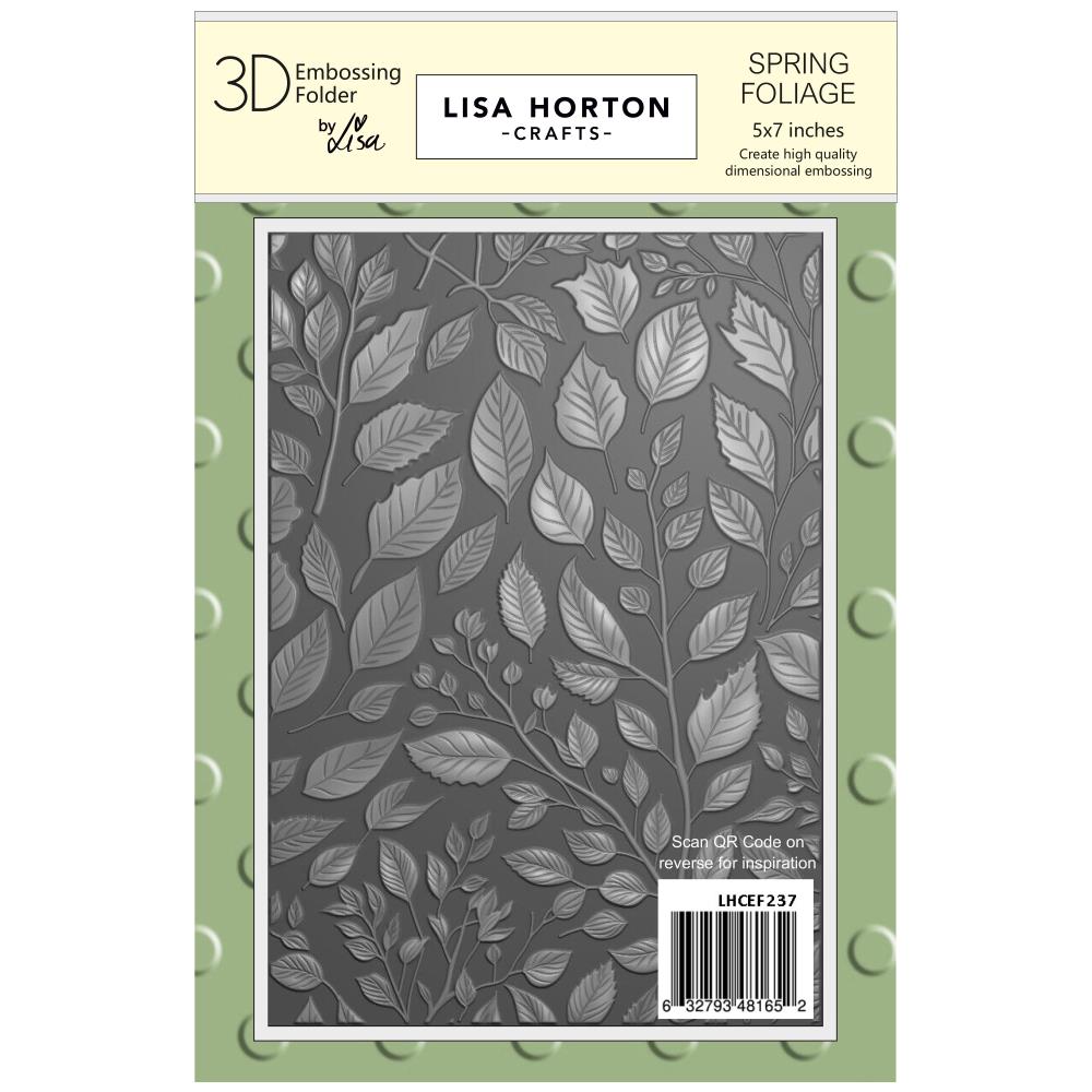 Lisa Horton Crafts Embossing Folder 5"X7" - Spring Foliage  Lisa Horton Crafts Embossing Folder 5"X7" - Spring Foliage