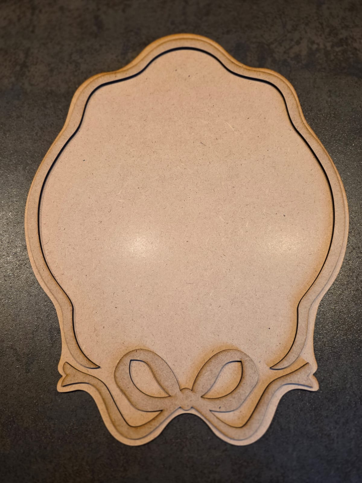 MDF - Rahmen mit Schleife 1 - 3 tlg.