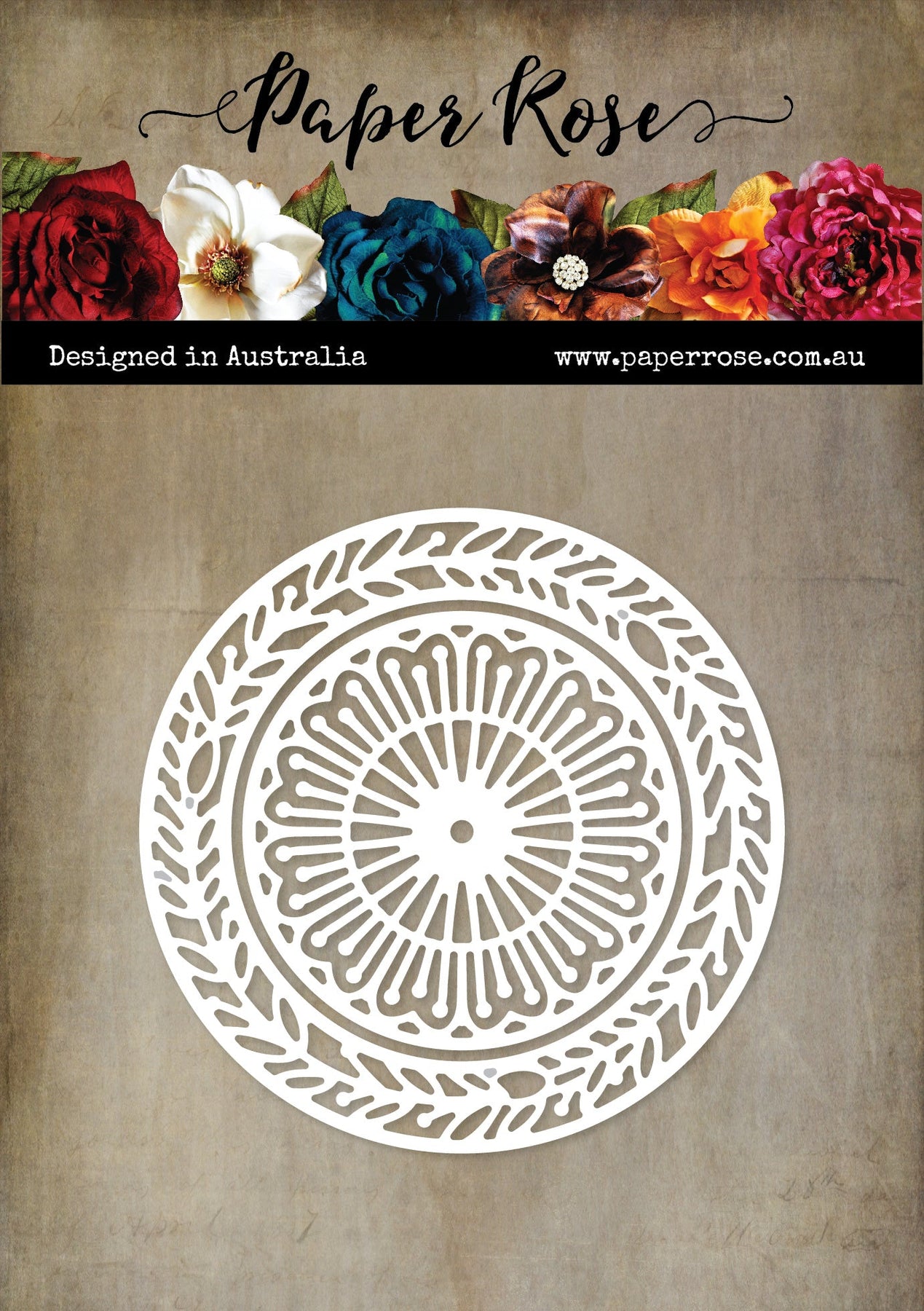 Paper Rose - Lincoln Circle Frame Metal Cutting Die