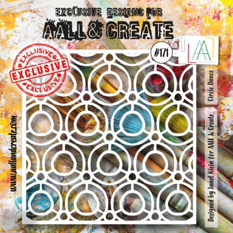 AALL & Create - Stencil 6x6 Inch Circle Dance