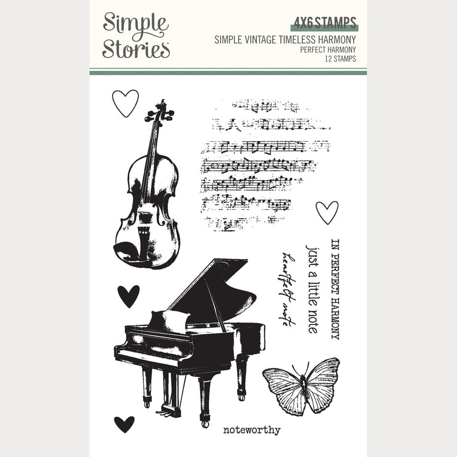 Simple Stories - Simple Vintage Timeless Harmony Stamps Perfect Harmony