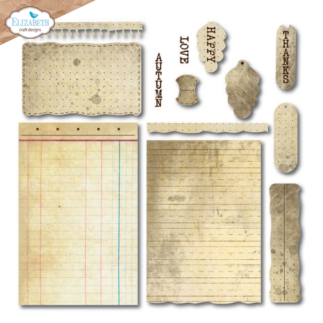 Elizabeth Craft Designs - Golden Season Dies Build a Journal