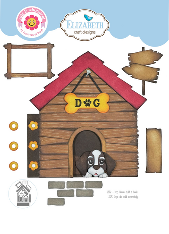 Elizabeth Craft Designs - Dog Days Dies Dog House Build a Book