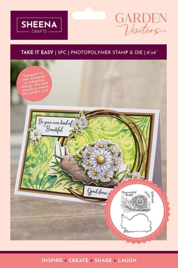 Sheena Douglass - Garden Visitors - Clearstamp/Snijmal - Take it Easy