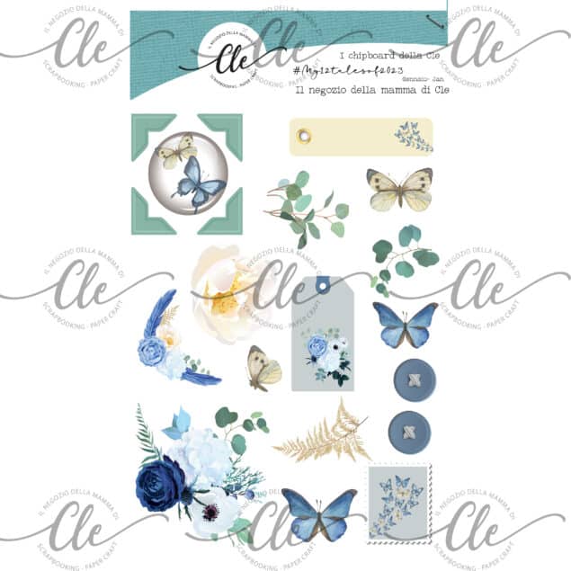 Cle - EMBELLISHMENTS – CHIPBOARDS MY 12 TALES OF 2023 – JANUARY