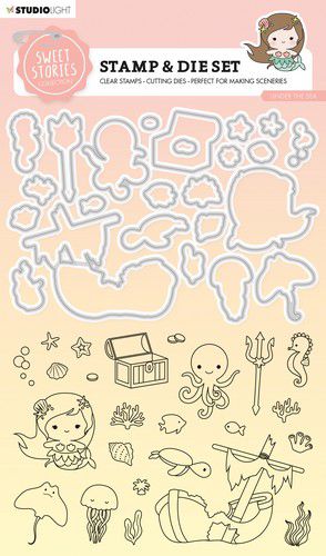 Studio Light Stamp & Cutting Die Sweet Stories nr.57