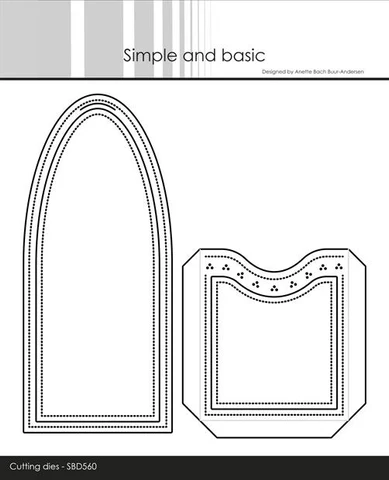 Simple and Basic die "Beautiful pocket tag"