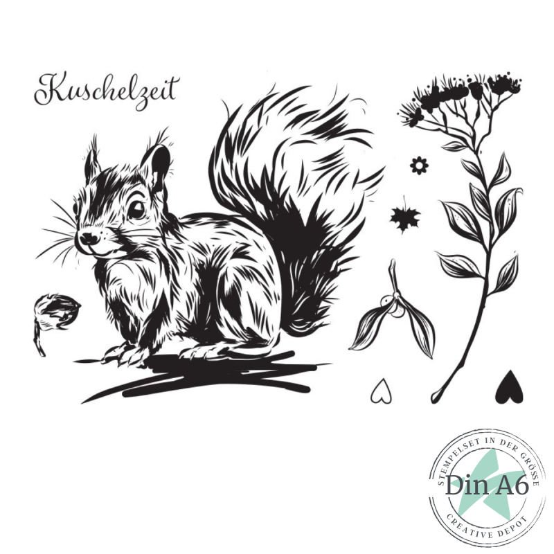 Creative Depot - Stempelset - Eichhörnchen 