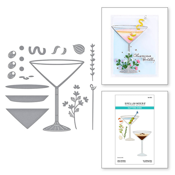 Spellbinders - Olive Martinis Etched Dies Spellbinders - Olive Martinis Etched Dies