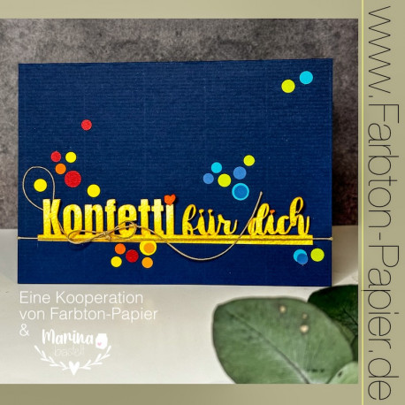 Farb Ton - Stanze "Konfetti für Dich" (91)