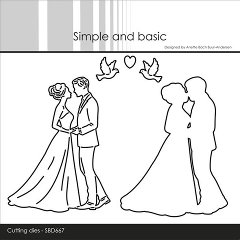 Simple and Basic - dies "Wedding couple"