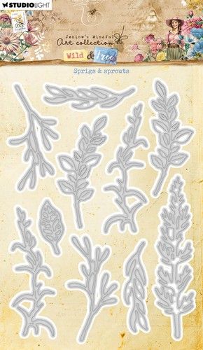 Studio Light Cutting Die Sprigs & sprouts Wild & Free nr.826