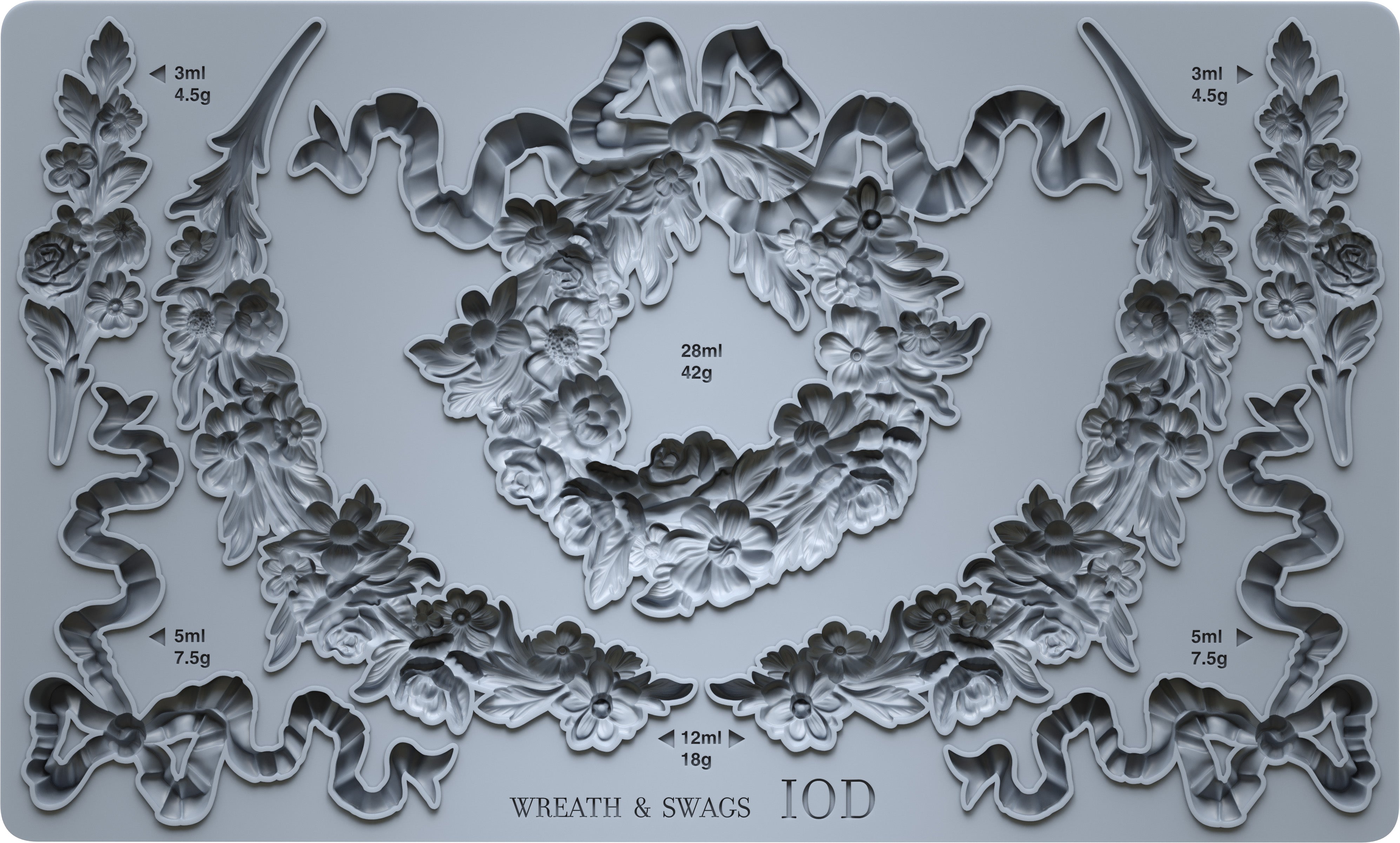 IOD - Iron Orchid Designs - Mould - Wreath & Swags