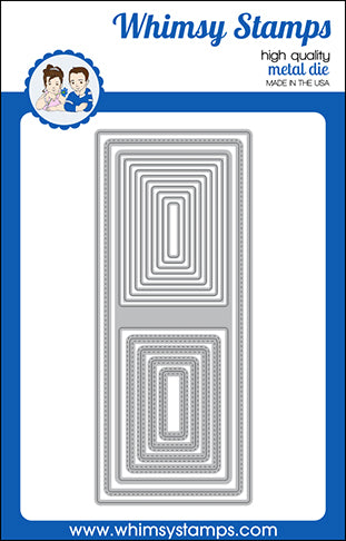 Whimsy Stamps - Slimline ATC Windows Die Set