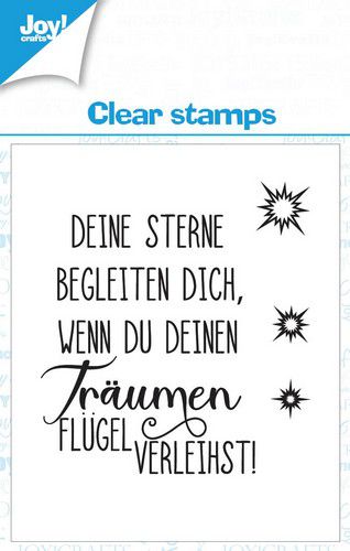 Joy! Crafts Clearstamp 7x7 cm - Sterne-Text DE-4 KreativDsein Design Joy! Crafts Clearstamp 7x7 cm - Sterne-Text DE-4 KreativDsein Design