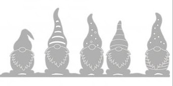 Stanzschablone Wichtelfamilie  Stanzschablone Wichtelfamilie