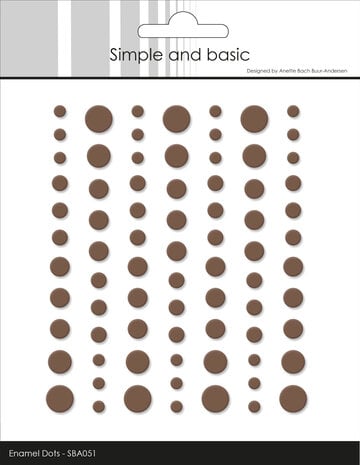 Simple and Basic - Matte Enamel Dots Coffee (77pcs)