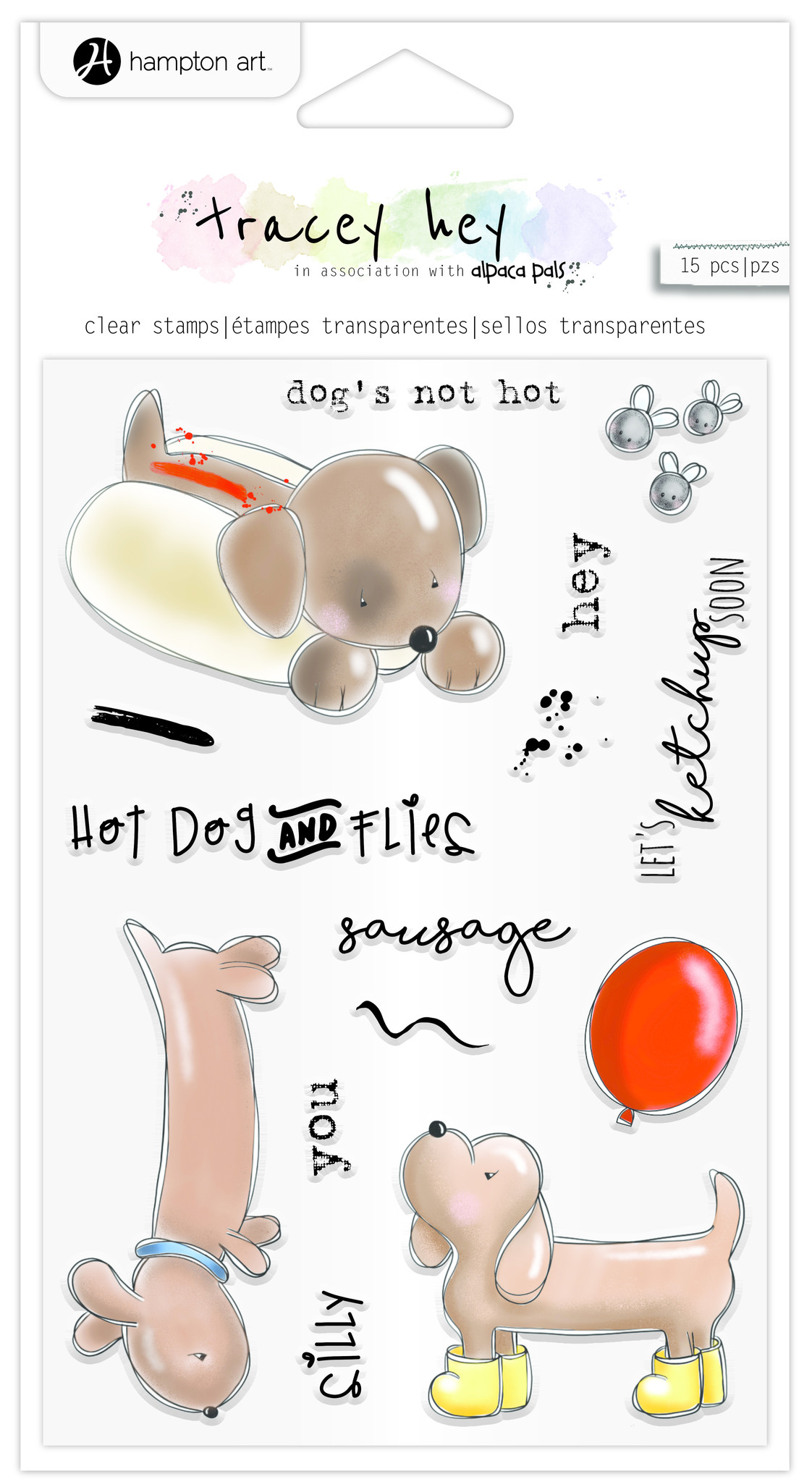 hampton-art-hot-dog-clear-stamps-sc0975 hampton-art-hot-dog-clear-stamps-sc0975