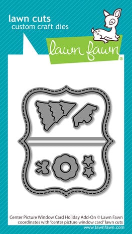 Lawn Cuts - Center Picture Window Card Holiday Add-On Lawn Cuts Dies