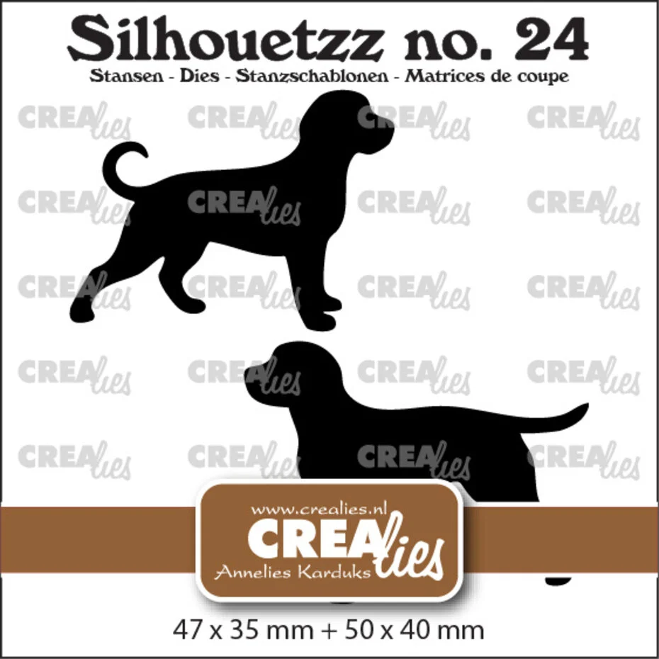 Crealies - Silhouetzz Dies Dogs Standing