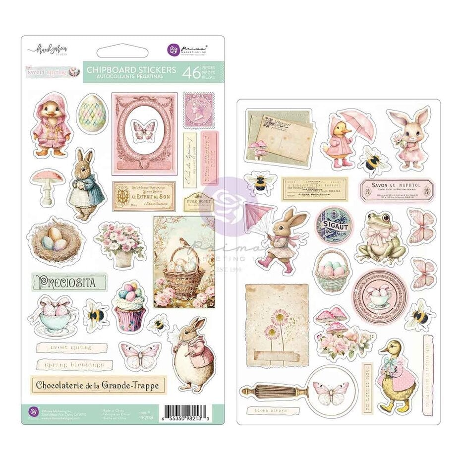 Prima Marketing - Sweet Spring Chipboard Stickers (46pcs)