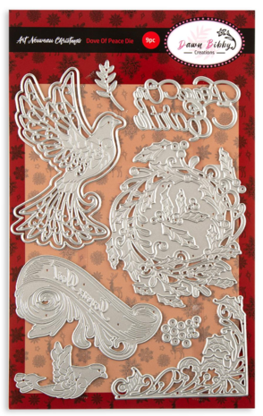 Dawn Bibby - Art Nouveau Dove of Peace Die Dawn Bibby - Art Nouveau Dove of Peace Die
