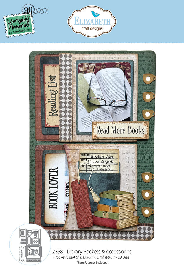 Elizabeth Craft - Rest & Relaxation Die Library Pockets & Accessories by Everyday Memories