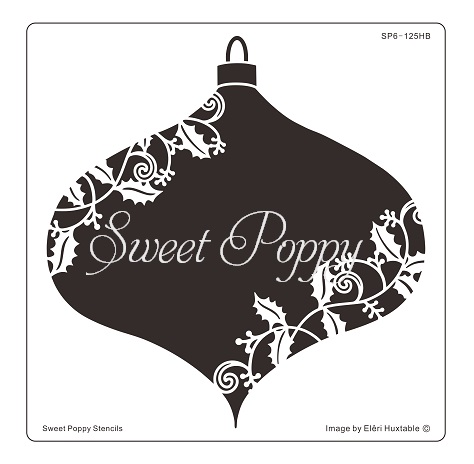 Sweet Poppy Stencil: Holly Bauble APERTURE Sweet Poppy Stencil: Holly Bauble APERTURE