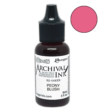 Ranger - Dyan Reaveley Dylusions Archival Ink Peony Blush Re-Inker 0.5 fl oz