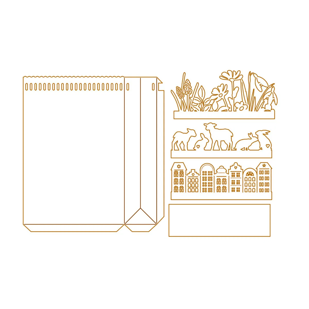 Creative Depot - Die - Täschchen mit Fädelleiste