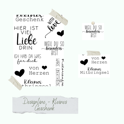 Creative Depot -   Stempelset - Designline - Kleines Geschenk 