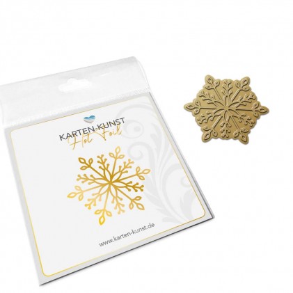Karten-Kunst Hot Foil Plate  - Small Snowflake