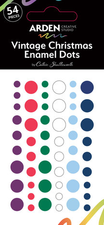 Arden Creative Studio  - Vintage Christmas Enamel Dots (54pcs)  Arden Creative Studio  - Vintage Christmas Enamel Dots (54pcs)